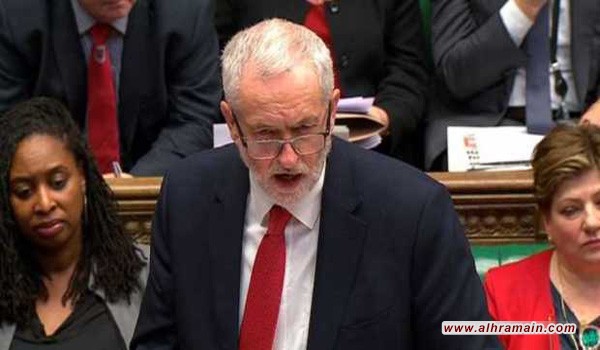 زعيم المعارضة البريطانية لرئيسة الوزراء: لماذا ضرب سوريا وليس السعودية؟